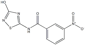 N-(3-Hydroxy-1,2,4-thiadiazol-5-yl)-3-nitrobenzamide Struktur