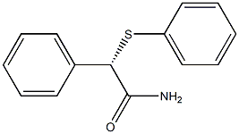 [S,(+)]-2-Phenyl-2-(phenylthio)acetamide Struktur