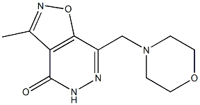 3-Methyl-7-morpholinomethylisoxazolo[4,5-d]pyridazin-4(5H)-one Struktur