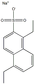 1,5-Diethyl-2-naphthalenesulfonic acid sodium salt Struktur