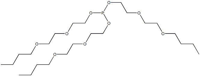 Phosphorous acid tris[2-(2-butoxyethoxy)ethyl] ester Struktur