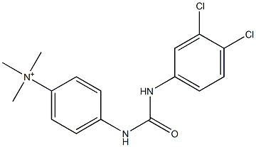 4-[[[(3,4-Dichlorophenyl)amino]carbonyl]amino]-N,N,N-trimethylbenzenaminium Struktur