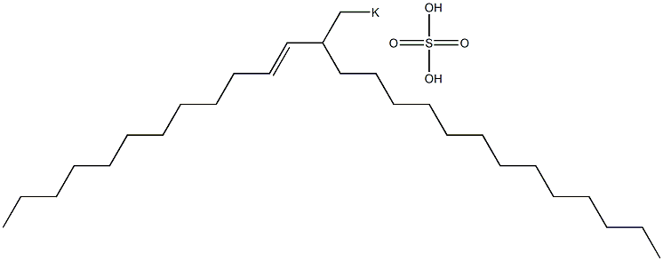 Sulfuric acid 2-(1-dodecenyl)pentadecyl=potassium ester salt Struktur