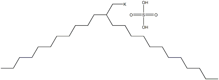 Sulfuric acid 2-undecyltetradecyl=potassium salt Struktur