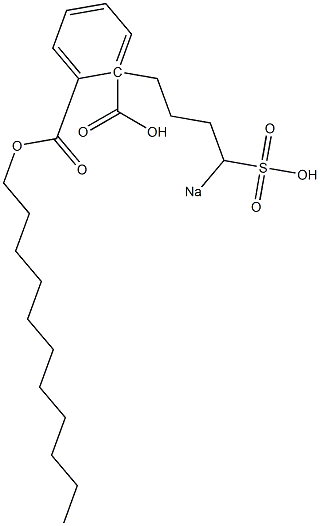 Phthalic acid 1-undecyl 2-(4-sodiosulfobutyl) ester Struktur