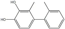 3-Methyl-4-(2-methylphenyl)benzene-1,2-diol Struktur