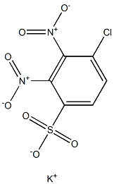 4-Chloro-2,3-dinitrobenzenesulfonic acid potassium salt Struktur