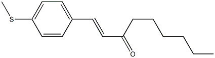 (E)-1-(4-Methylthiophenyl)-1-nonen-3-one Struktur