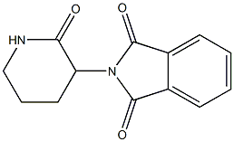 N-(2-Oxo-3-piperidinyl)phthalimide Struktur