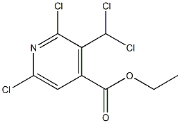 2,6-Dichloro-3-(dichloromethyl)pyridine-4-carboxylic acid ethyl ester Struktur