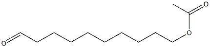 Acetic acid 10-oxodecyl ester Struktur