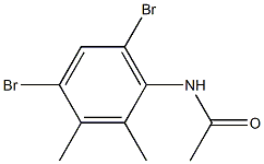 N-(2,3-Dimethyl-4,6-dibromophenyl)acetamide Struktur