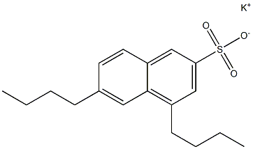 4,6-Dibutyl-2-naphthalenesulfonic acid potassium salt Struktur