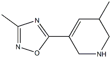 3-Methyl-5-[(1,2,5,6-tetrahydro-5-methylpyridin)-3-yl]-1,2,4-oxadiazole Struktur