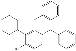 3,4-Dibenzyl-2-cyclohexylphenol Struktur