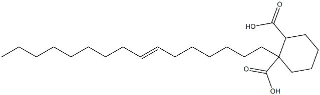 Cyclohexane-1,2-dicarboxylic acid hydrogen 1-(7-hexadecenyl) ester Struktur