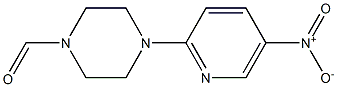 4-(5-Nitro-2-pyridyl)piperazine-1-carbaldehyde Struktur