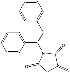 (-)-N-[(S)-1,2-Diphenylethyl]-2-methylenesuccinimide Struktur