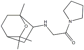 1-[N-(1,8-Epoxy-p-menthan-2-yl)glycyl]pyrrolidine Struktur