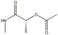 [R,(+)]-2-(Acetyloxy)-N-methylpropionamide Struktur