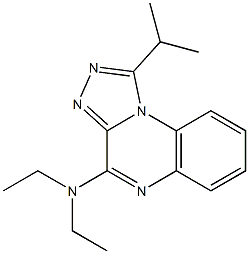 4-Diethylamino-1-isopropyl[1,2,4]triazolo[4,3-a]quinoxaline Struktur