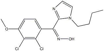 (Z)-(2,3-Dichloro-4-methoxyphenyl)(1-butyl-1H-imidazol-2-yl) ketone oxime Struktur