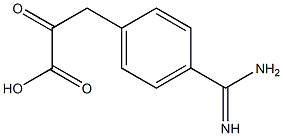 2-Oxo-3-[4-[amino(imino)methyl]phenyl]propanoic acid Struktur