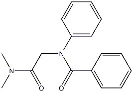 N-[(Dimethylcarbamoyl)methyl]benzanilide Struktur