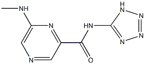 N-(1H-Tetrazol-5-yl)-6-methylaminopyrazine-2-carboxamide Struktur