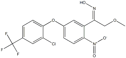 1-[5-[2-Chloro-4-(trifluoromethyl)phenoxy]-2-nitrophenyl]-2-methoxyethanone oxime Struktur