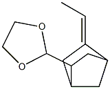 2-(5-Ethylidenebicyclo[2.2.1]heptan-2-yl)-1,3-dioxolane Struktur