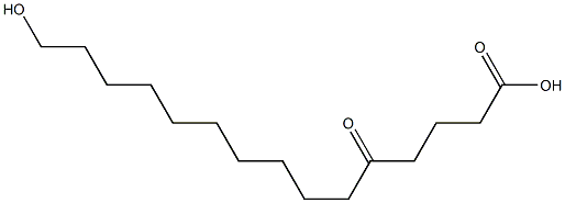 15-Hydroxy-5-oxopentadecanoic acid Struktur