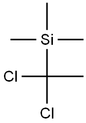 (1,1-Dichloroethyl)trimethylsilane Struktur