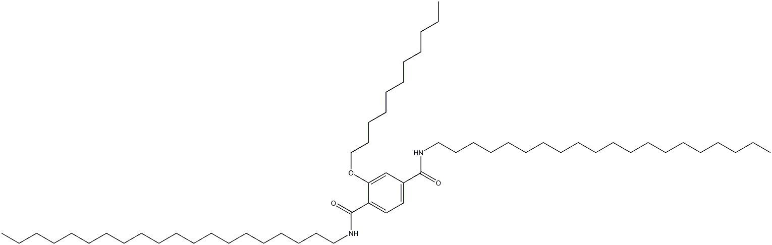 2-(Undecyloxy)-N,N'-diicosylterephthalamide Struktur