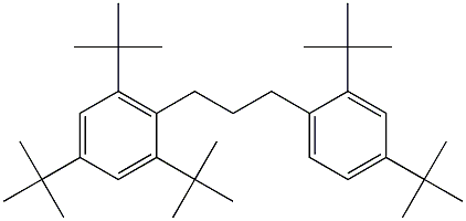 1-(2,4,6-Tri-tert-butylphenyl)-3-(2,4-di-tert-butylphenyl)propane Struktur