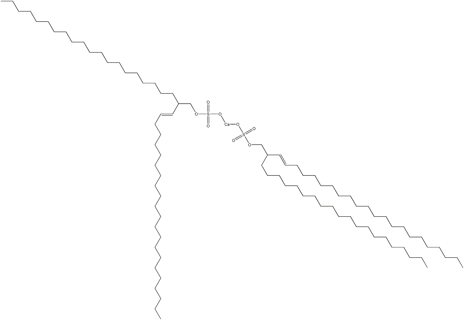 Bis(2-icosyl-3-tetracosenyloxysulfonyloxy)calcium Struktur