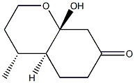 (4R,4aS,8aR)-8a-Hydroxy-4-methyloctahydro-2H-1-benzopyran-7-one Struktur