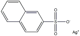 Naphthalene-2-sulfonic acid silver(I) salt Struktur