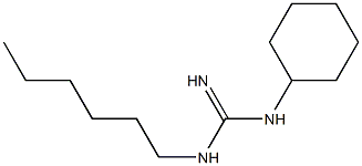 1-Cyclohexyl-3-hexylguanidine Struktur