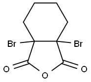 1,2-Dibromohexahydrophthalic anhydride Struktur