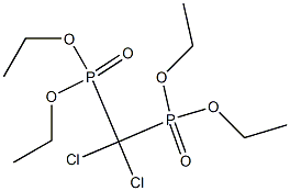 Dichloromethylenebisphosphonic acid tetraethyl ester Struktur