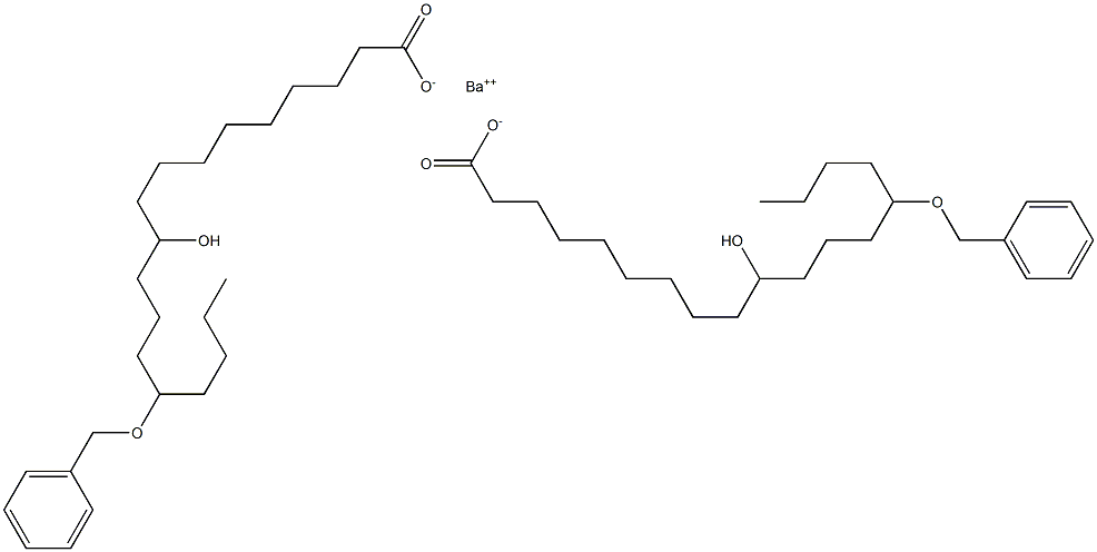 Bis(14-benzyloxy-10-hydroxystearic acid)barium salt Struktur