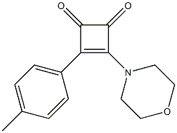 4-(4-Methylphenyl)-3-morpholino-3-cyclobutene-1,2-dione Struktur