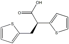 [S,(-)]-2,3-Di-2-thienylpropionic acid Struktur