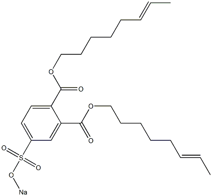 4-(Sodiosulfo)phthalic acid di(6-octenyl) ester Struktur