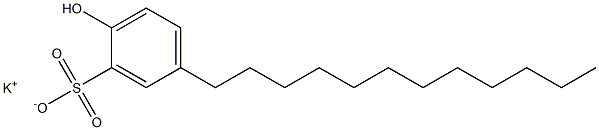 2-Hydroxy-5-dodecylbenzenesulfonic acid potassium salt Struktur