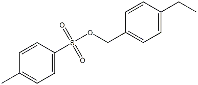 4-Methylbenzenesulfonic acid 4-ethylbenzyl ester Struktur