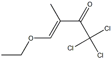 1,1,1-Trichloro-3-methyl-4-ethoxy-3-buten-2-one Struktur