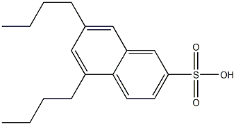 5,7-Dibutyl-2-naphthalenesulfonic acid Struktur