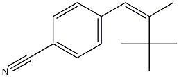 4-[(Z)-2,3,3-Trimethyl-1-butenyl]benzonitrile Struktur